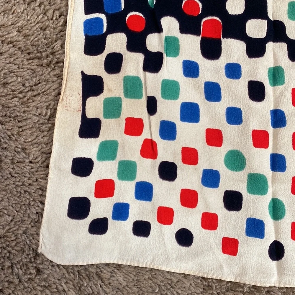Unique MCM Optical Illusion Eye Print Rayon Crepe Scarf